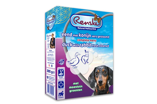 Renske gedämpfte Ente mit Kaninchen 395 Gramm